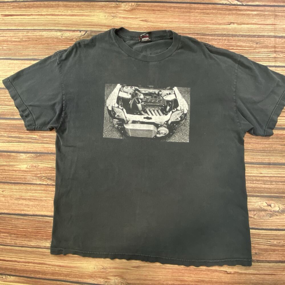 EAT SLEEP RACE Mens Black Graphic Racing Short Sleeve T-Shirt L Cars